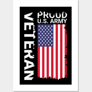 Proud us army veteran design Posters and Art